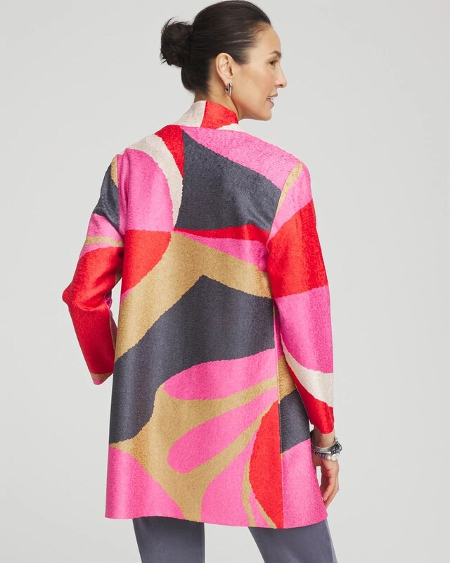 Travelers Collection Abstract Crushed Jacket - image 3